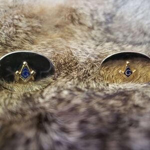 Pair of Masonic Cufflinks (10k Yellow Gold)